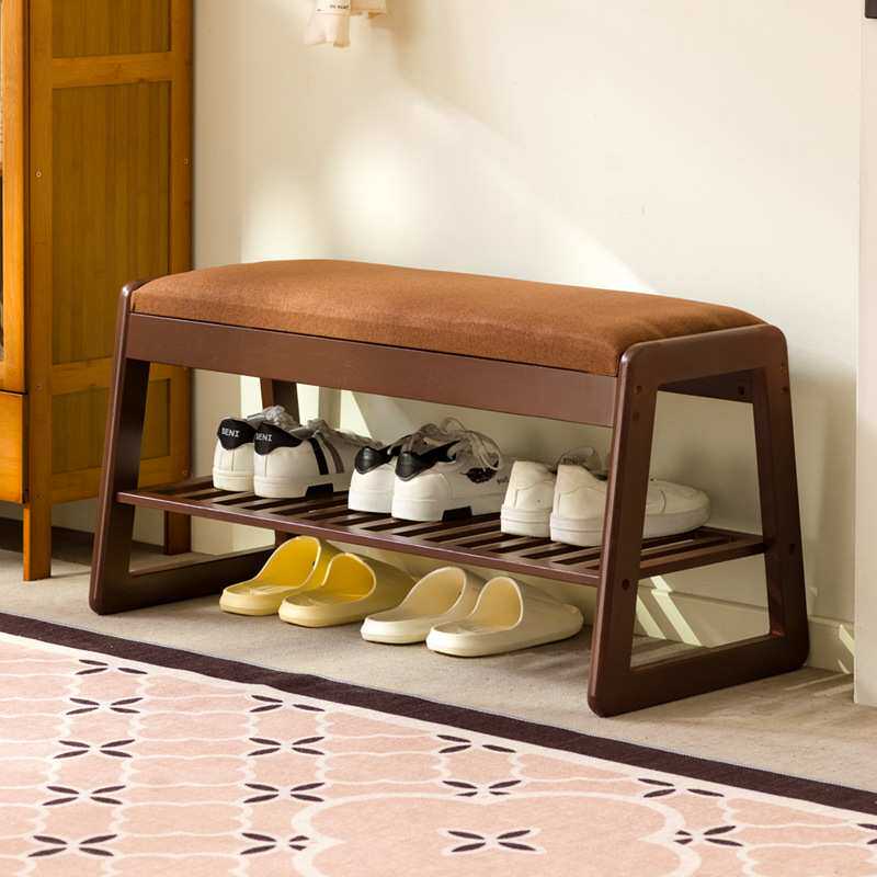 实木换鞋凳门口家用储物入户窄小穿鞋凳可坐鞋柜简约风试衣间凳子