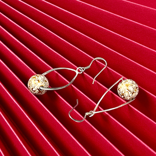 大漆珠手串犀皮漆器传统木胎大漆螺钿工艺漆雕耳环