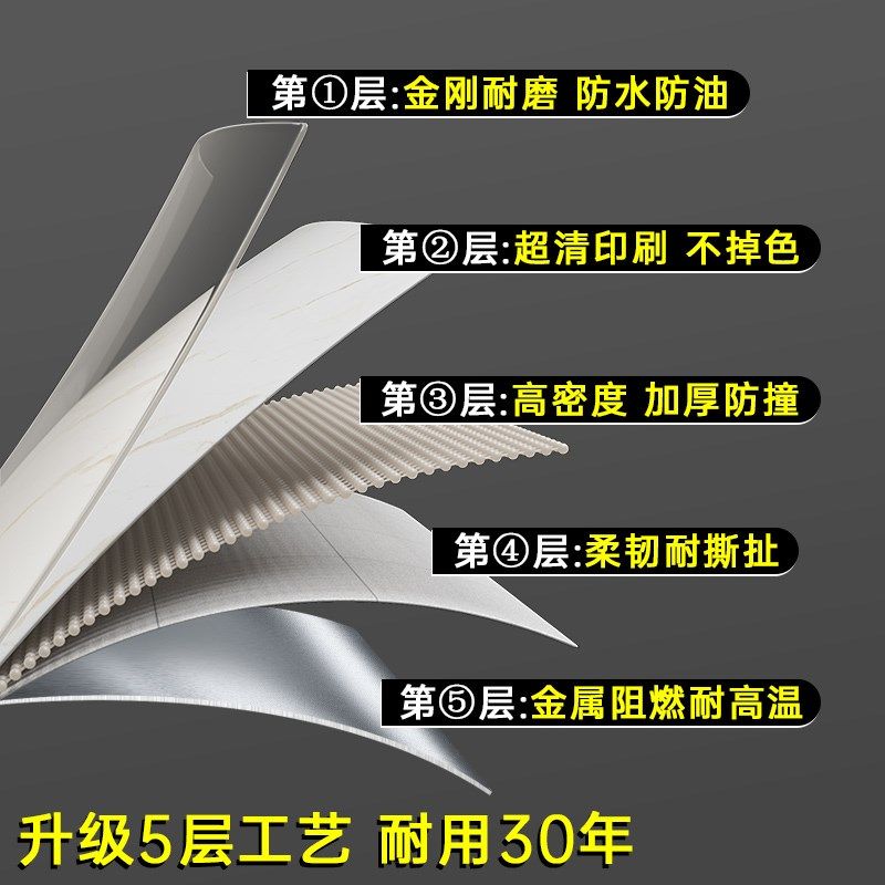 墙纸自粘防水防潮厨房墙面专用墙贴防油污大理石台面pvc贴纸特厚,家居饰品,软装墙贴,淘宝优惠券,粉丝福利购,淘宝优惠卷