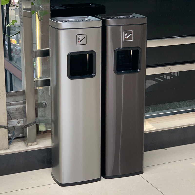 酒店大堂不锈钢吸烟区电梯口灭烟垃圾桶带烟灰缸落地立式烟灰柱,家庭/个人清洁工具,垃圾桶,淘宝优惠券,粉丝福利购,淘宝优惠卷