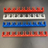 PVC线管卡扣瓦斯枪用16排卡20管卡U型扣式 拼卡3分4分红色迫码 管夹