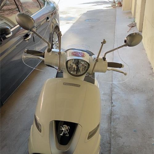 飞仕适用标致姜戈150风挡加高挡风玻璃摩托车改装PC新款无损安装