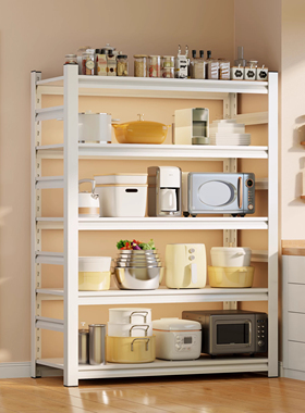 厨房置物架落地多层多功能家用微波炉烤箱收纳储物架货架橱柜架子
