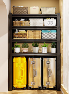 家用置物架仓库货架多层厨房架子行李箱收纳架阳台储物架高脚铁架