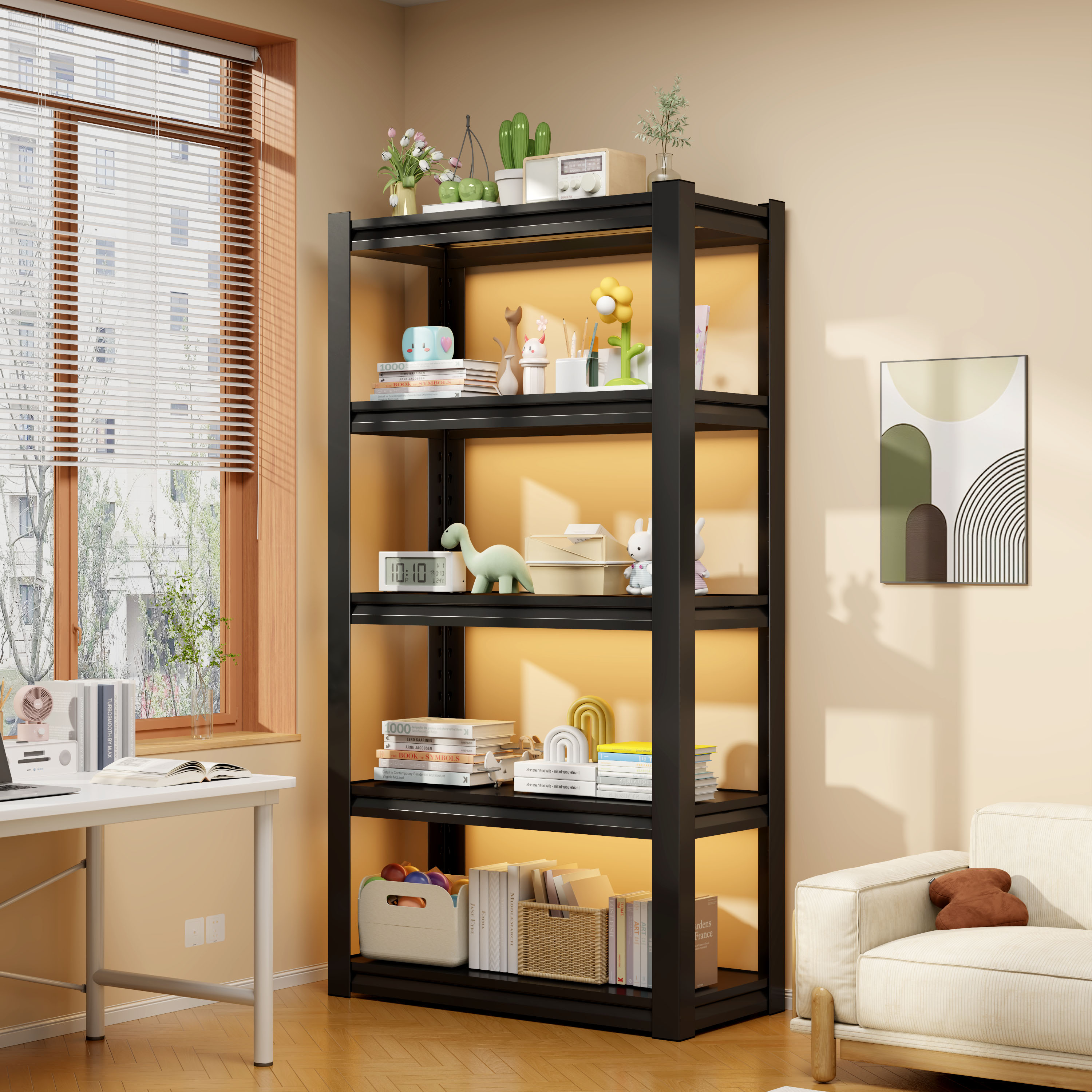 Domino金属多层免打孔置物架