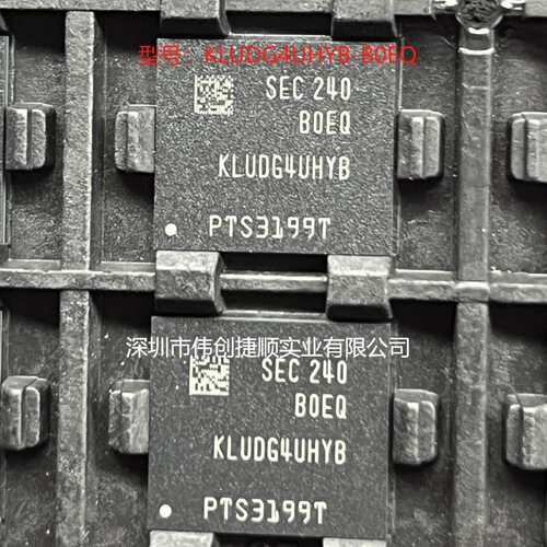 KLUDG4UHYB-B0EQ 封装：BGA 存储器芯片 UFS3.1 64GB