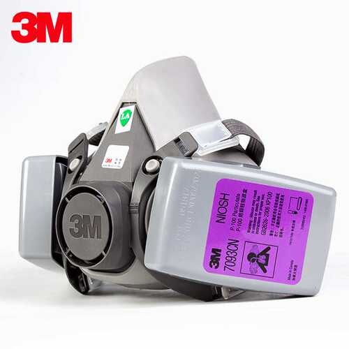 3M 6200防护罩配7093防尘煤矿面具防电焊烟玻璃纤维面罩