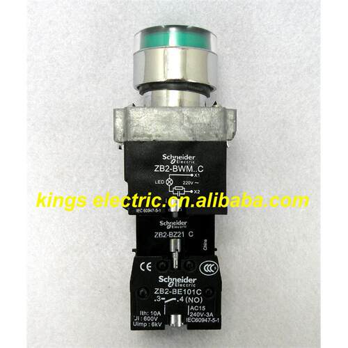 施家original light self - locking XB2-BW33M1C+ZB2-BZ21C 220V