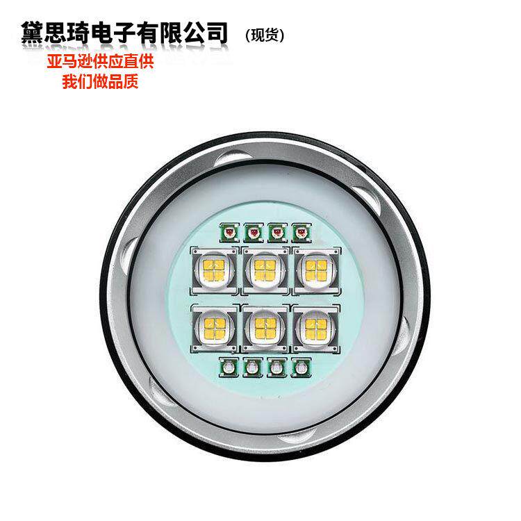 1000LM专业潜水水下摄影照明便携式补光手电筒产品346手握式电池