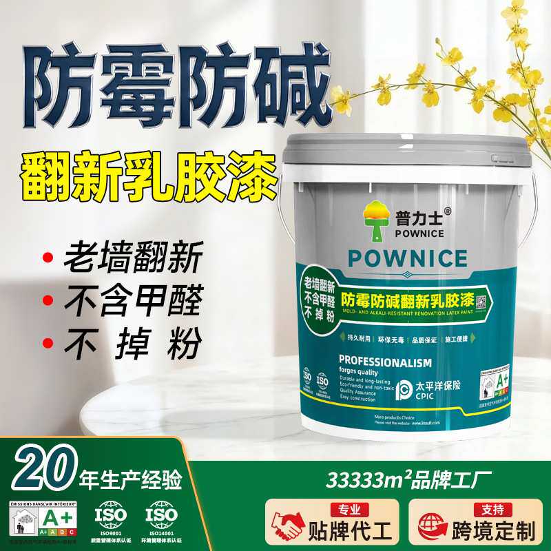 室内墙面翻新家用工程 净味环保防霉防碱翻新乳胶漆