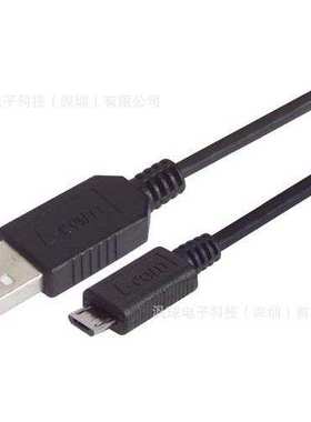CSMUAMICB-03M L-COM 0.3米特优型USB A-MicroB型5插脚线缆连接器