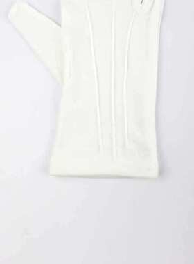 汉盾 HD-GP5501 涤纶22g 背三筋白色礼仪手套 （12付/打，260g/打