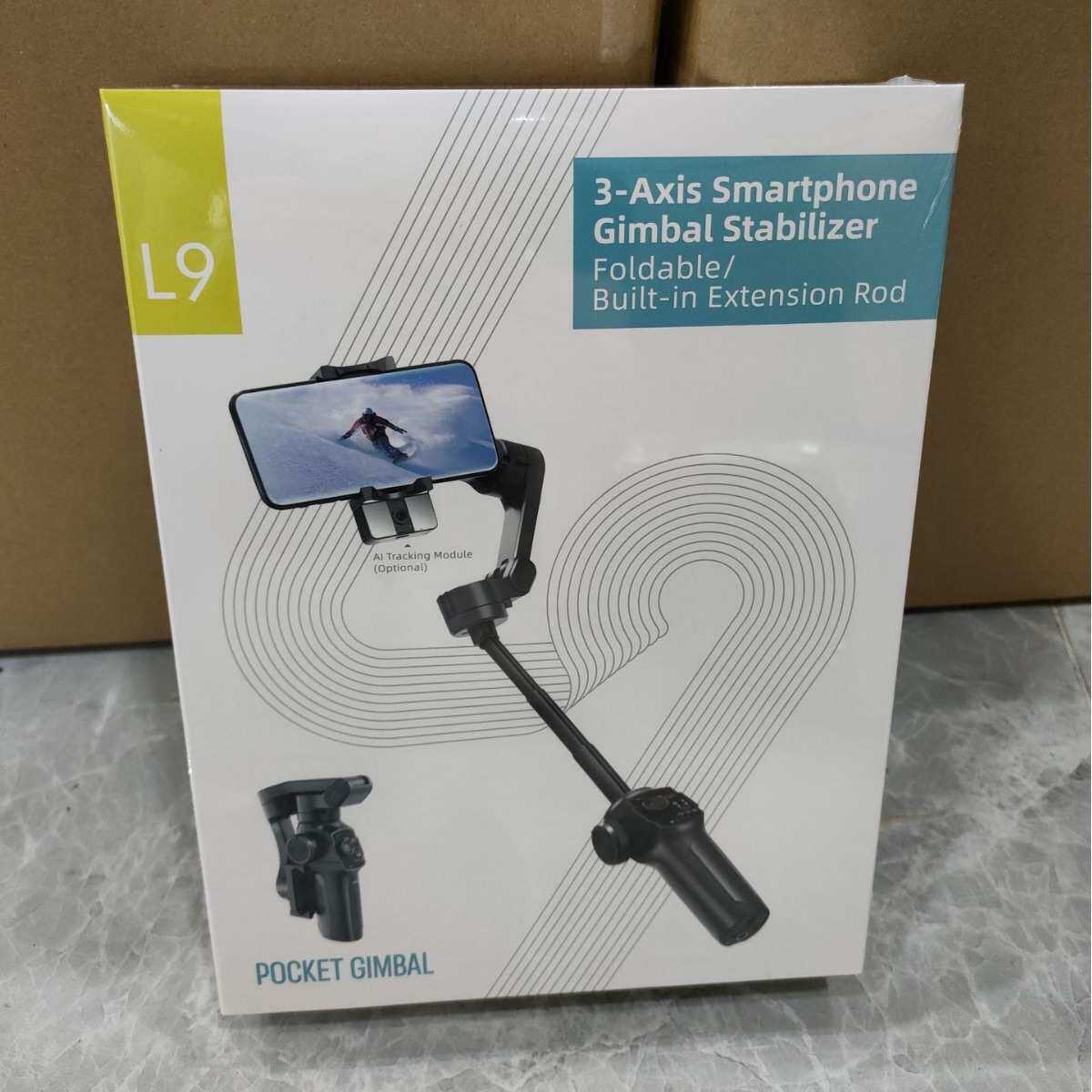 F9手机防抖稳定器抖音直播手持云台人脸跟拍蓝牙拍摄三轴稳拍器