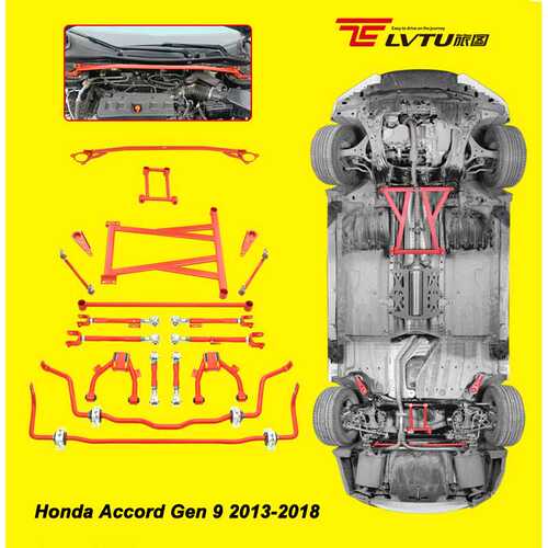 Upper Strut Bar Accord G9 Brace Strut Tower Support Bar Kit