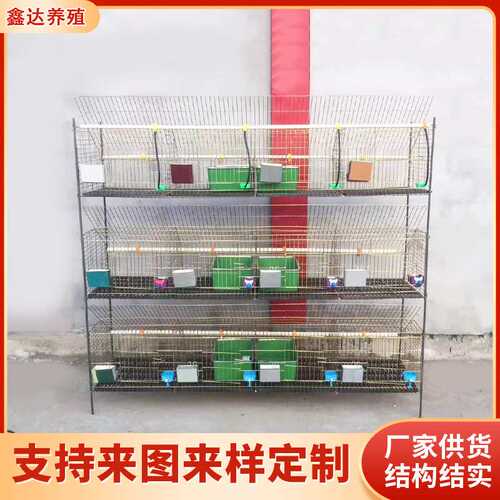 现货供应免清粪立式兔笼 养殖设备免清粪立式兔笼 三层回字兔笼