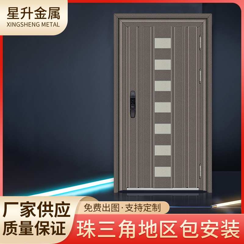 厂家供应304不锈钢韩式门防盗门大门子母门进户门家用大门