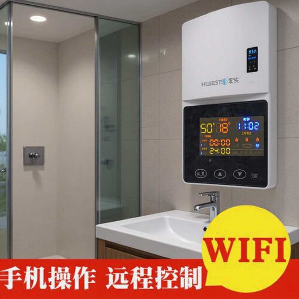 带壳LED彩屏WIFI手机远程控制板电采暖炉温控器电锅炉触摸控制器