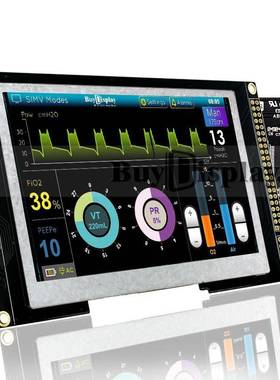 4.3寸IPS彩色液晶显示屏配SSD1963控制板/全视角/可配触摸屏