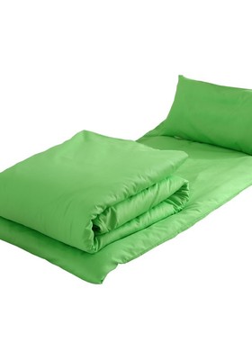 杭州纯绿色幼儿园被子三件套全棉床品宝宝儿童午睡入园专用被褥六