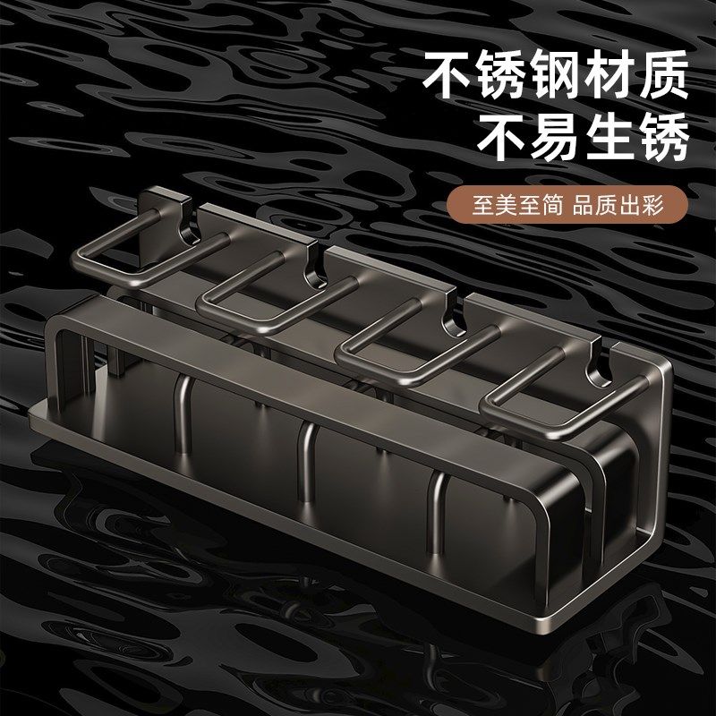 不锈钢牙刷置物架免打孔化妆室漱口杯牙刷牙膏壁挂式墙上收纳层架,家庭/个人清洁工具,牙刷架/牙具座,淘宝优惠券,粉丝福利购,淘宝优惠卷