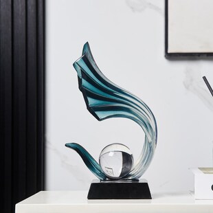 风生水起酒柜装饰品摆件轻奢高档客厅办公室高端大气上档次高级感