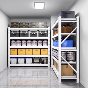仓储货架多层置物架家用落地储物间收纳架商用重型仓库车库铁架子