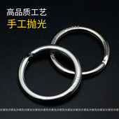 316不锈钢钥匙圈钥匙圈手工抛光旋转钛合金钥匙扣汽车用男钥匙环
