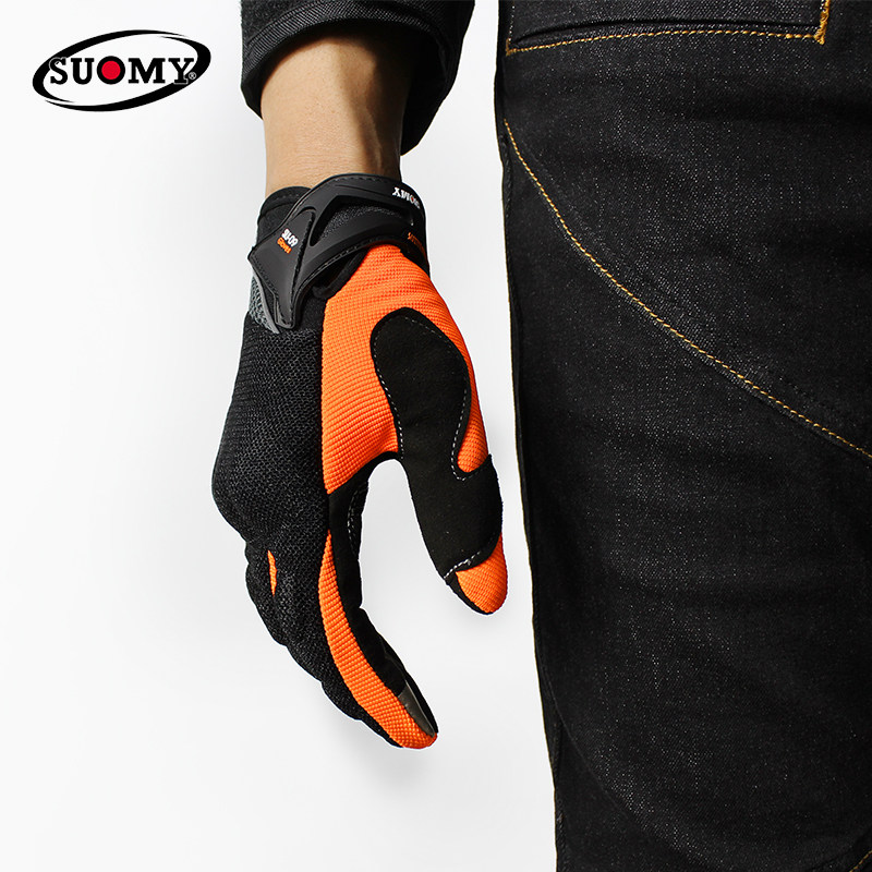 越野摩托车防摔防滑透气骑行赛车机车触屏全指手套男夏季骑士装备