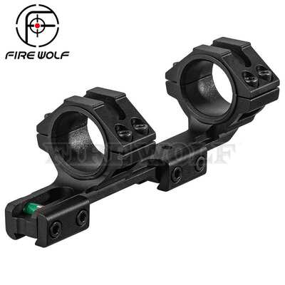 Firewolf 新款41101高品质连体后延瞄夹25/30MM 5069水平连体支架