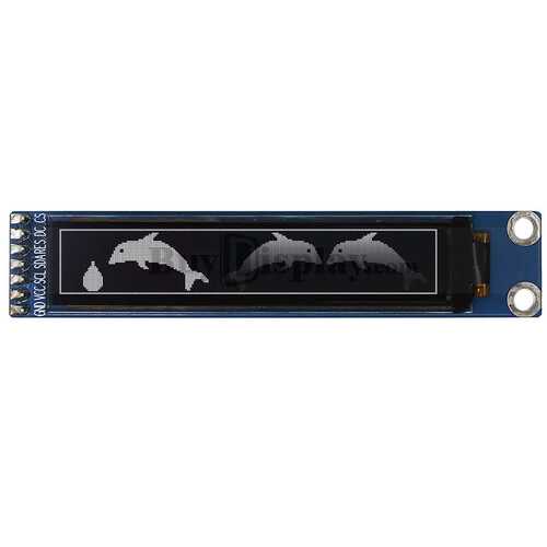 2.55寸白色206x36点阵OLED显示模块/适用于Arduino和树霉派