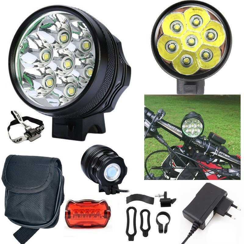 bike lights 7T6/L2自行车前灯 强光山地灯骑行自行车灯
