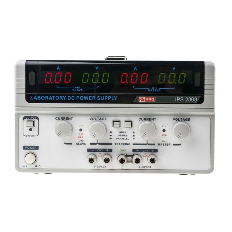 RS Pro IPS2303线性直流电源100-230V输出30V3A电流180W恒流