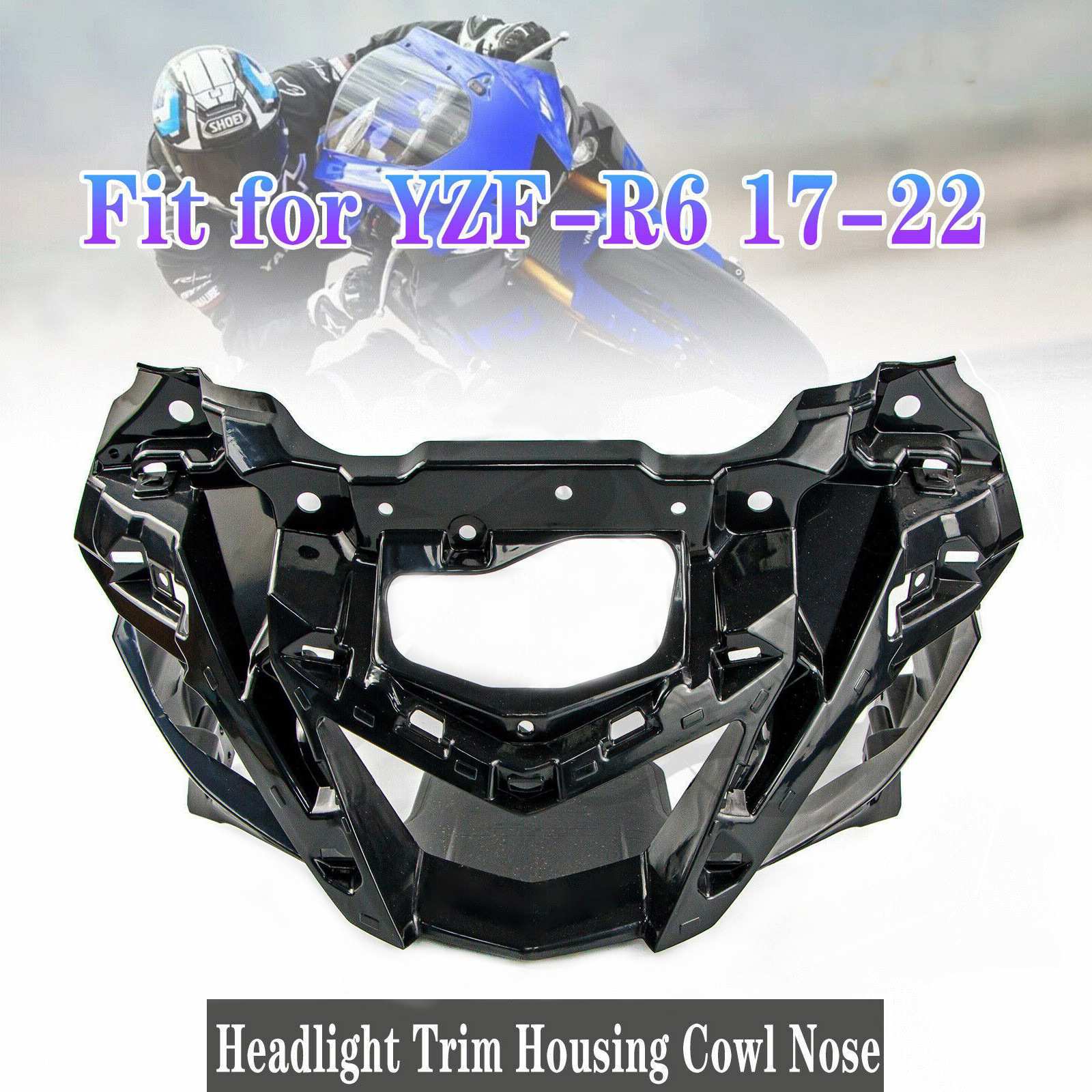 适用雅马哈YAMAHA YZF R6 YZF-R6 2017-2022大灯内罩总成框架罩鼻