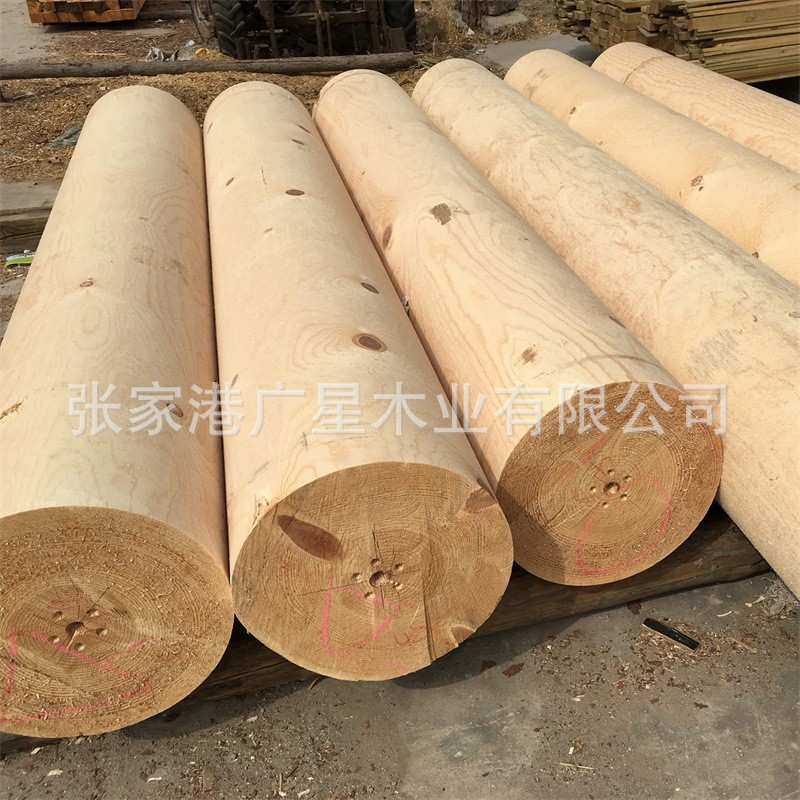 实木樟子松防腐木板木条户外室外露台实木庭院栈道板材用地板圆柱