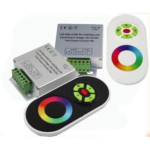 led控制器 RF触摸控制器 RGB控制器 5键半触摸 灯条灯带控制器