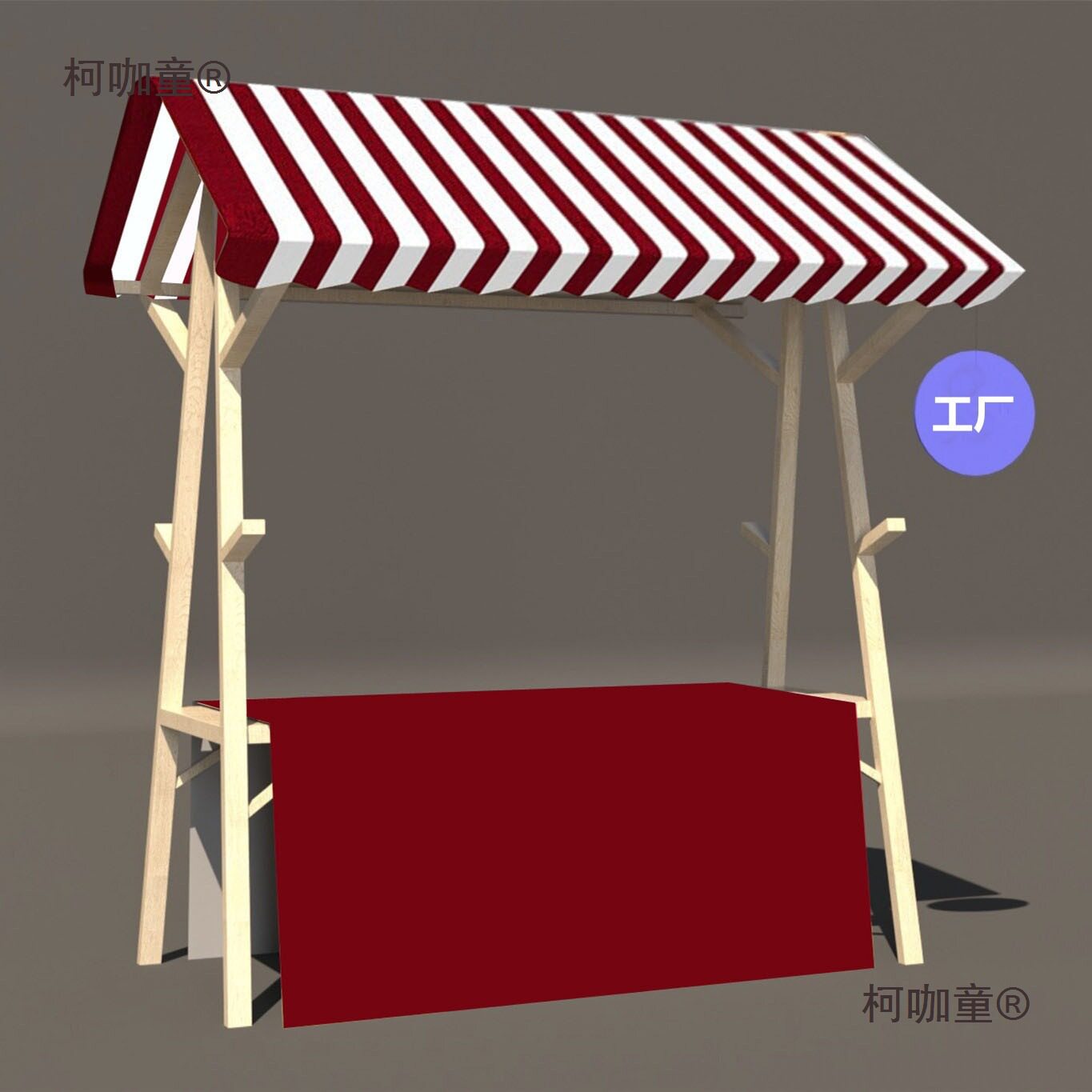 集市摊位木制活动棚架商场售货车花车出租夜市摆摊折叠市集麦太保