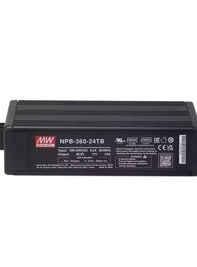 NPB-360-12TB 360W 宽范围输出小型化充电器 MEANWELL