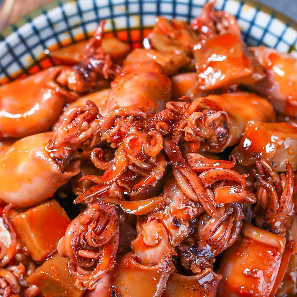 罐装麻辣小海兔即食新鲜海味捞汁小海鲜鱿鱼仔干八爪鱼零食大鱿鱼