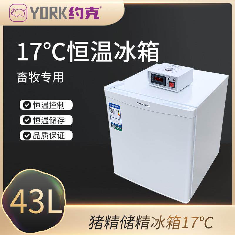 约克YORK猪精恒温箱17度恒温冰箱 17℃恒温储精箱容声45升一台