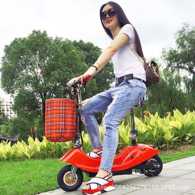 小海豚电动滑板车 自行车折叠电动车儿童滑板车可爱迷你scooter