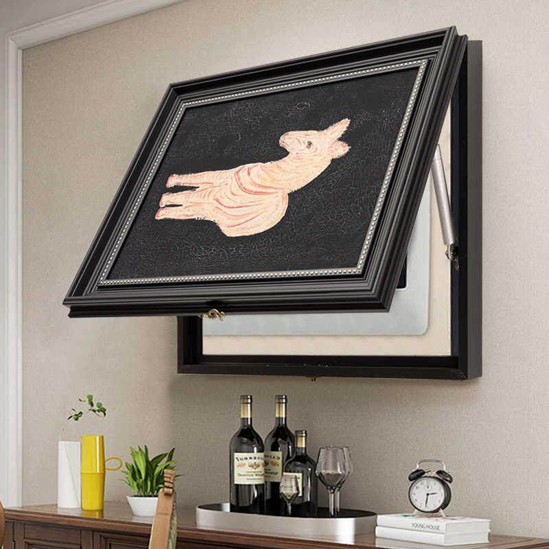 中古风磁吸电表箱装饰画定制客厅配电箱遮挡壁画法式复古画框,电子元器件市场,其它元器件,淘宝优惠券,粉丝福利购,淘宝优惠卷