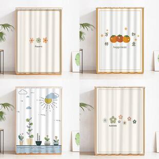 柜子遮挡帘衣柜门帘书柜防尘帘鞋架遮丑帘橱柜杂物帘子衣帽间拉帘