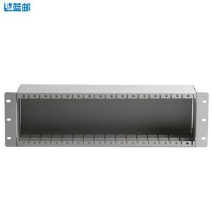 蓝邮3U插拔式机壳光分路器插片箱机架式机箱插片式光分路器机框