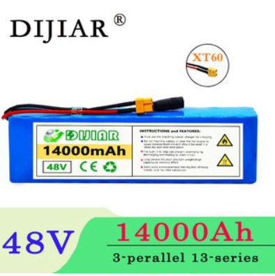 48V锂电池13S3P 14000mah 18650锂离子电池组电动滑板