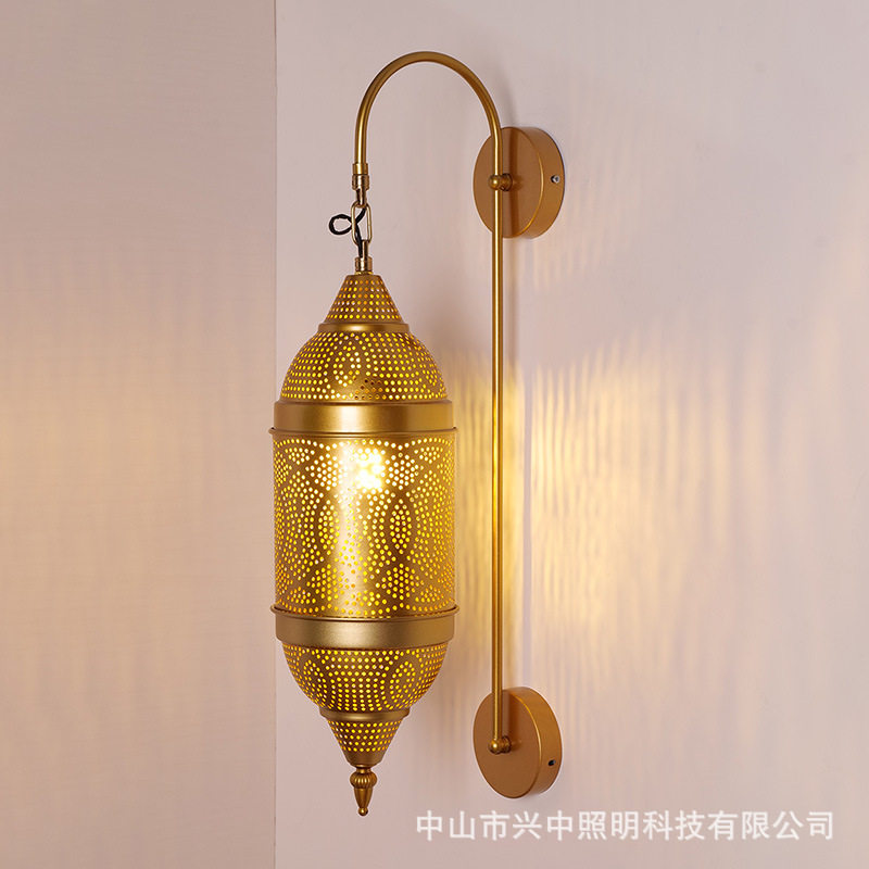 摩洛哥镂空异域复古雕花壁灯别墅西餐厅酒店民宿走廊过道装饰壁灯