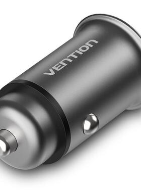 威迅CC-63系列车载充电头双口25W(PD3.0+QC3.0)迷你铝合金款灰色