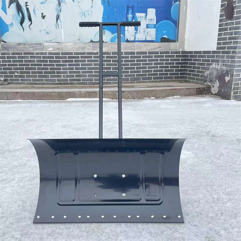 小型手持轮式推雪铲物业小区铲冰除雪推雪铲多功能清雪抛雪推雪铲