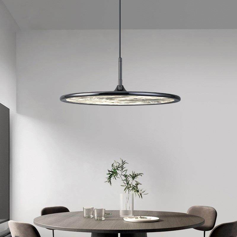 超亮餐厅吊灯现代简约飞碟2025年新款极简轻奢超薄饭厅圆桌餐吊灯,家装灯饰光源,智能吊灯,淘宝优惠券,粉丝福利购,淘宝优惠卷