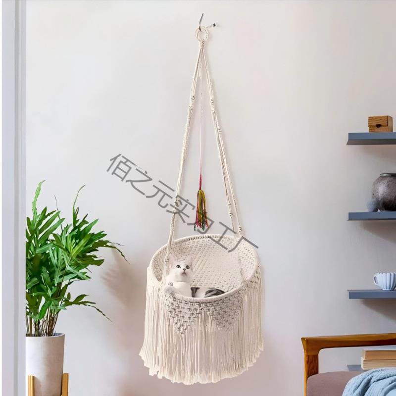 2025新款猫窝吊床宠物网兜宠物吊篮猫咪吊篮秋千悬挂猫咪吊床编织,宠物/宠物食品及用品,猫窝/屋/帐篷/沙发,淘宝优惠券,粉丝福利购,淘宝优惠卷