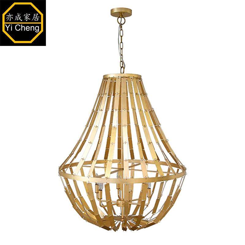 美式青奢复古铁挂片吊灯/软装设计/别墅/酒店/样板房餐厅吊灯,家装灯饰光源,智能吊灯,淘宝优惠券,粉丝福利购,淘宝优惠卷